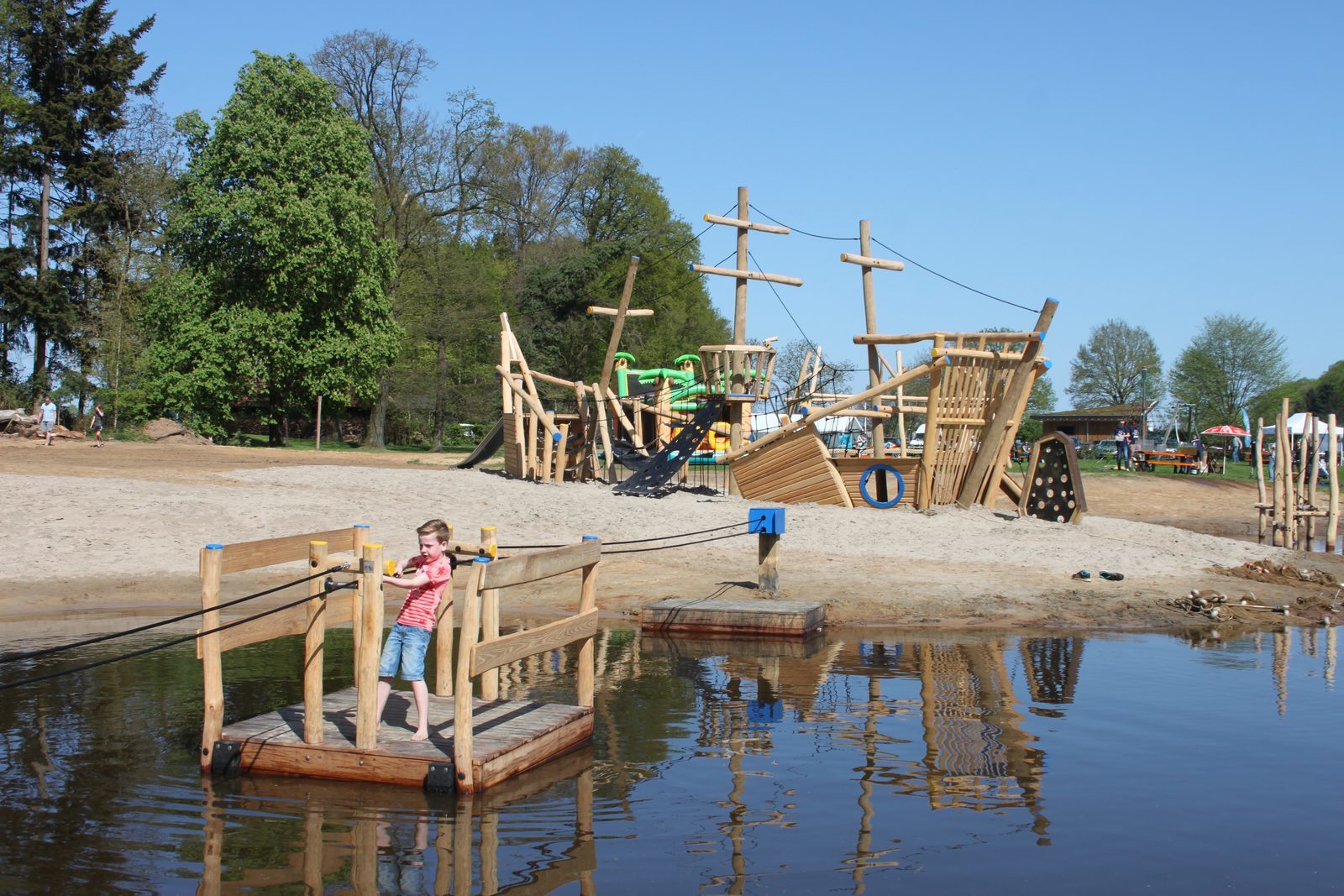 Facilities campsite with swimming pool