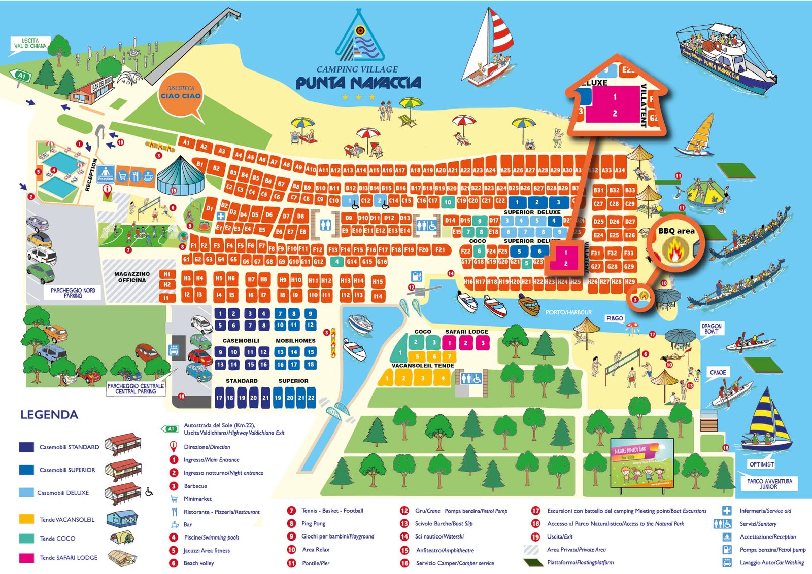 Plattegrond Punta Navaccia