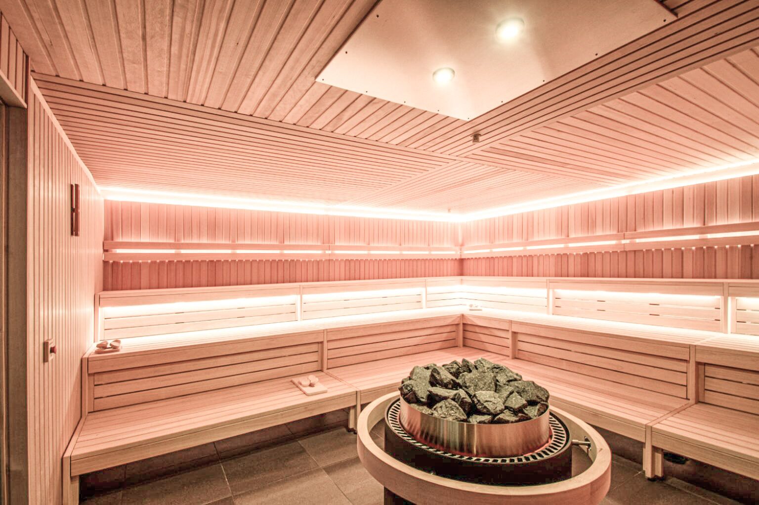 RELAX IN ONE OF THE MANY SAUNAS
