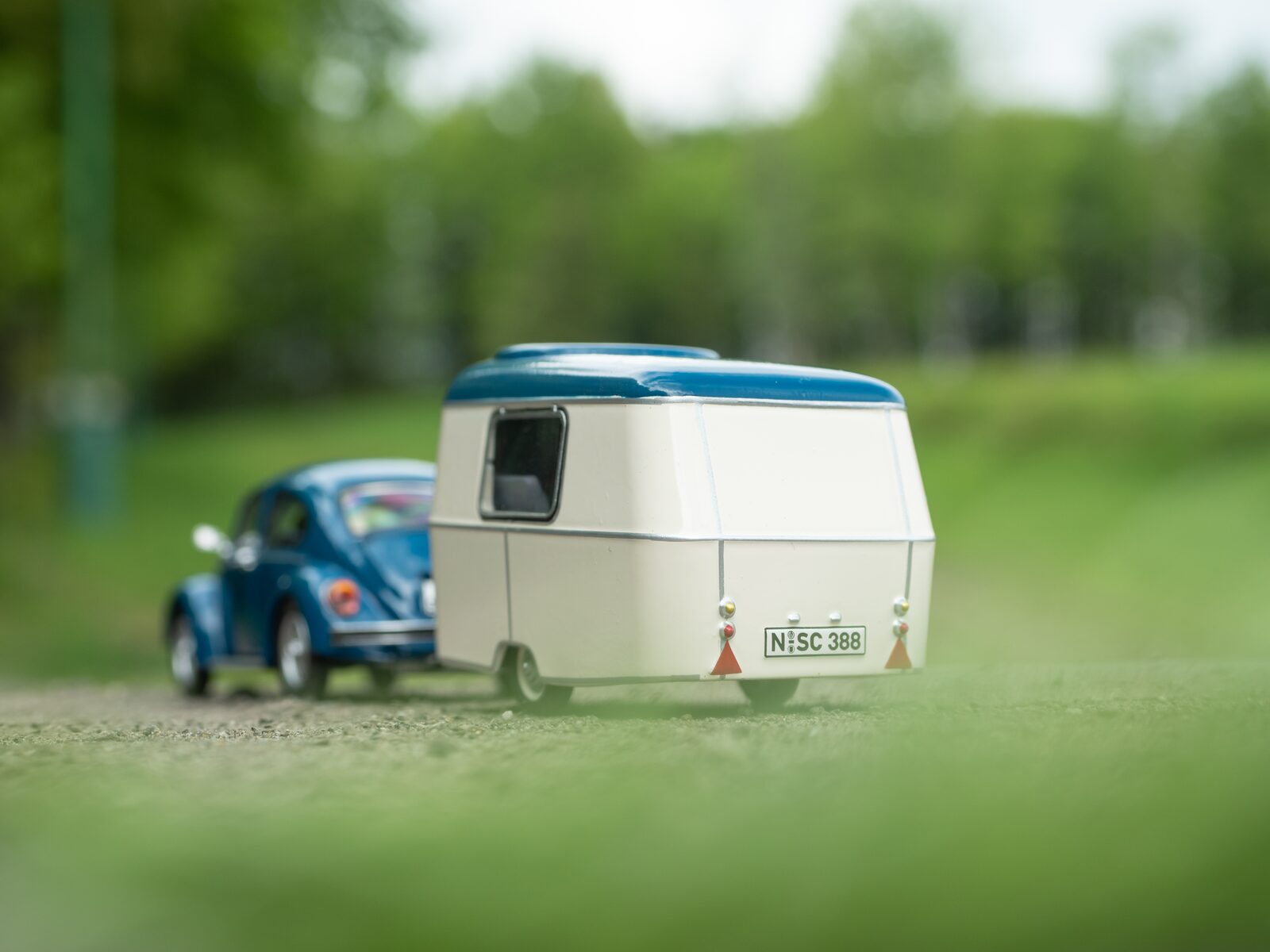caravan auto miniatuur speelgoed