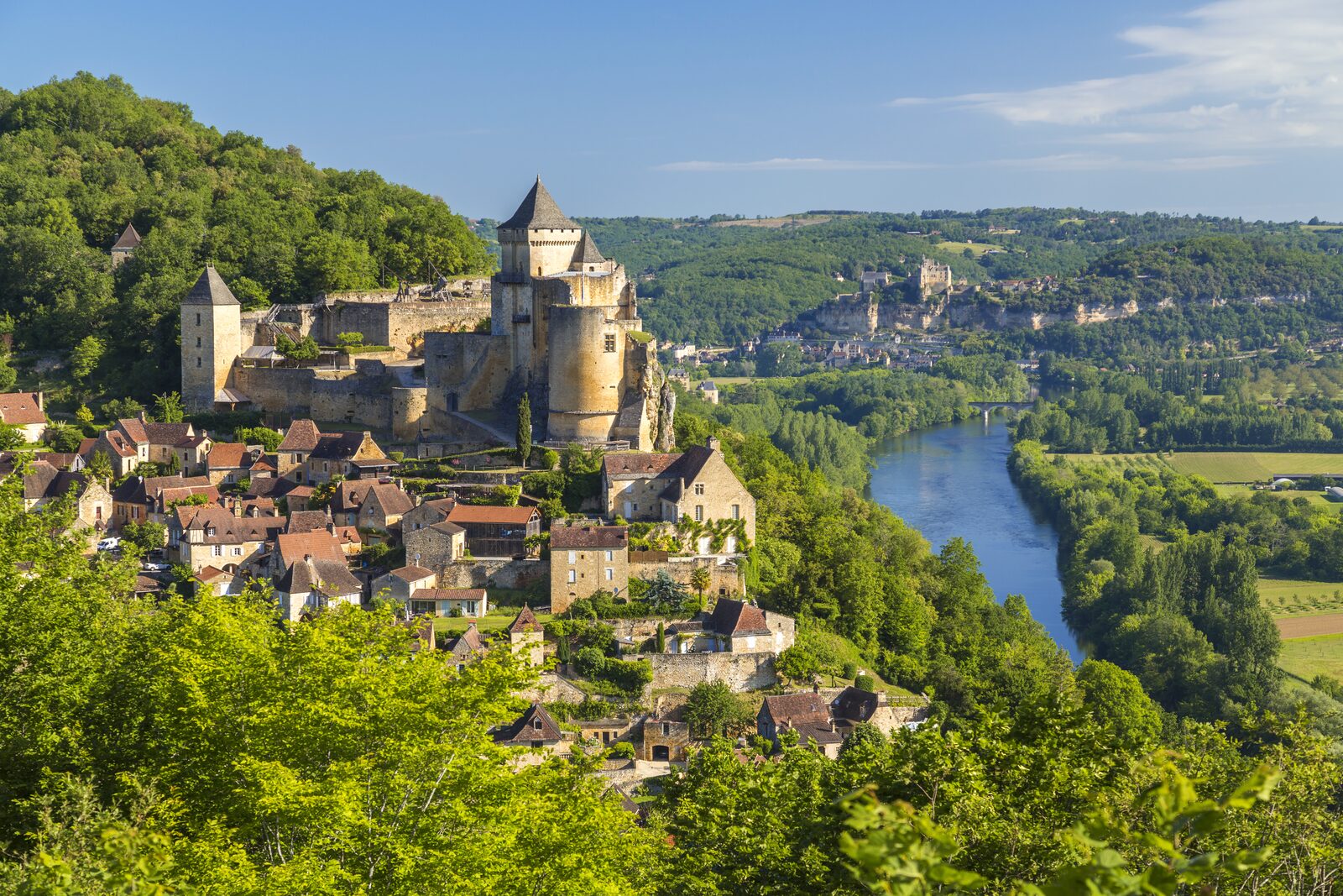 Kasteel Castelnaud Dordogne Zuid Frankrijk 