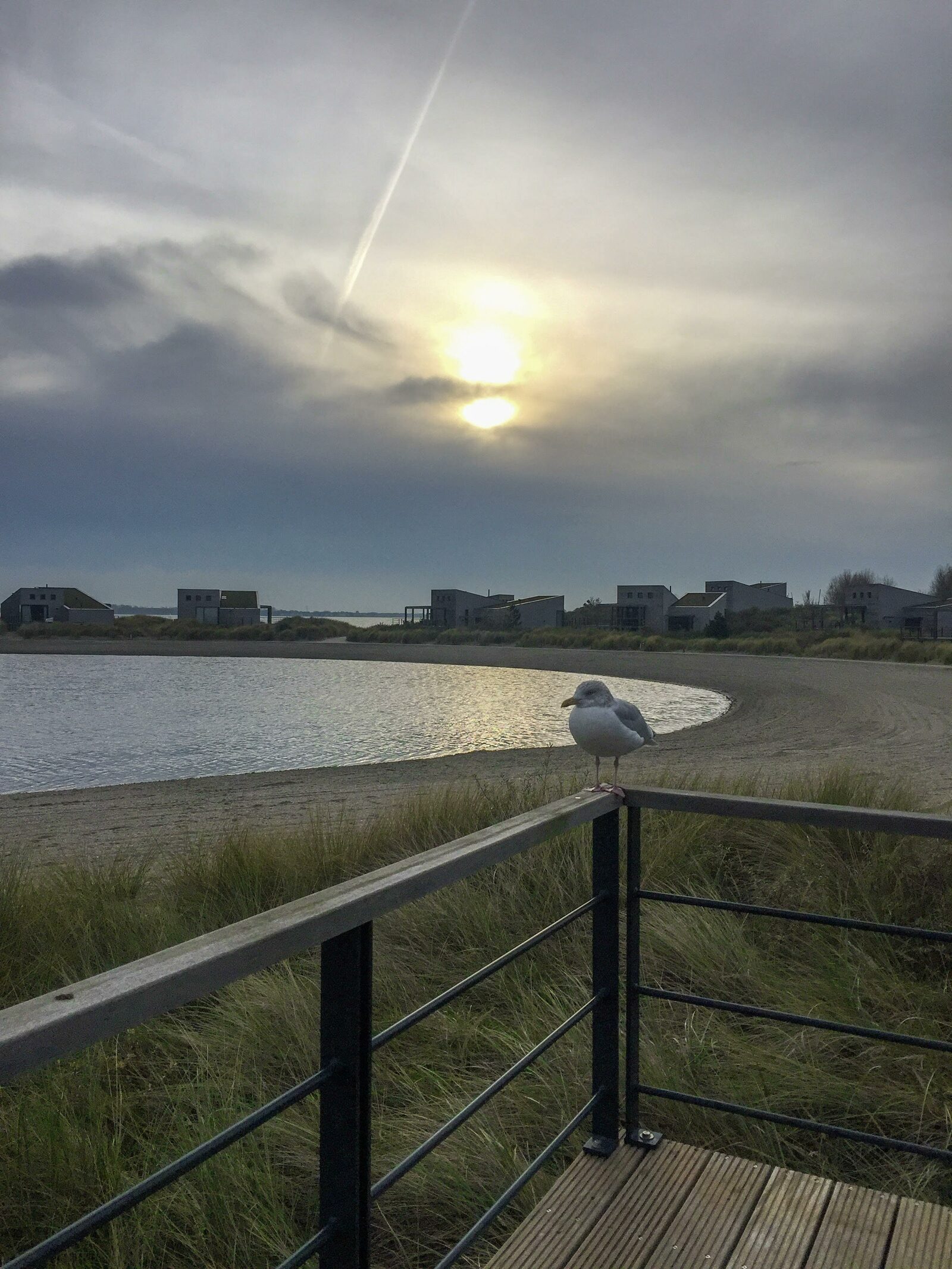 Uitzicht over Oasis Punt West, genieten.