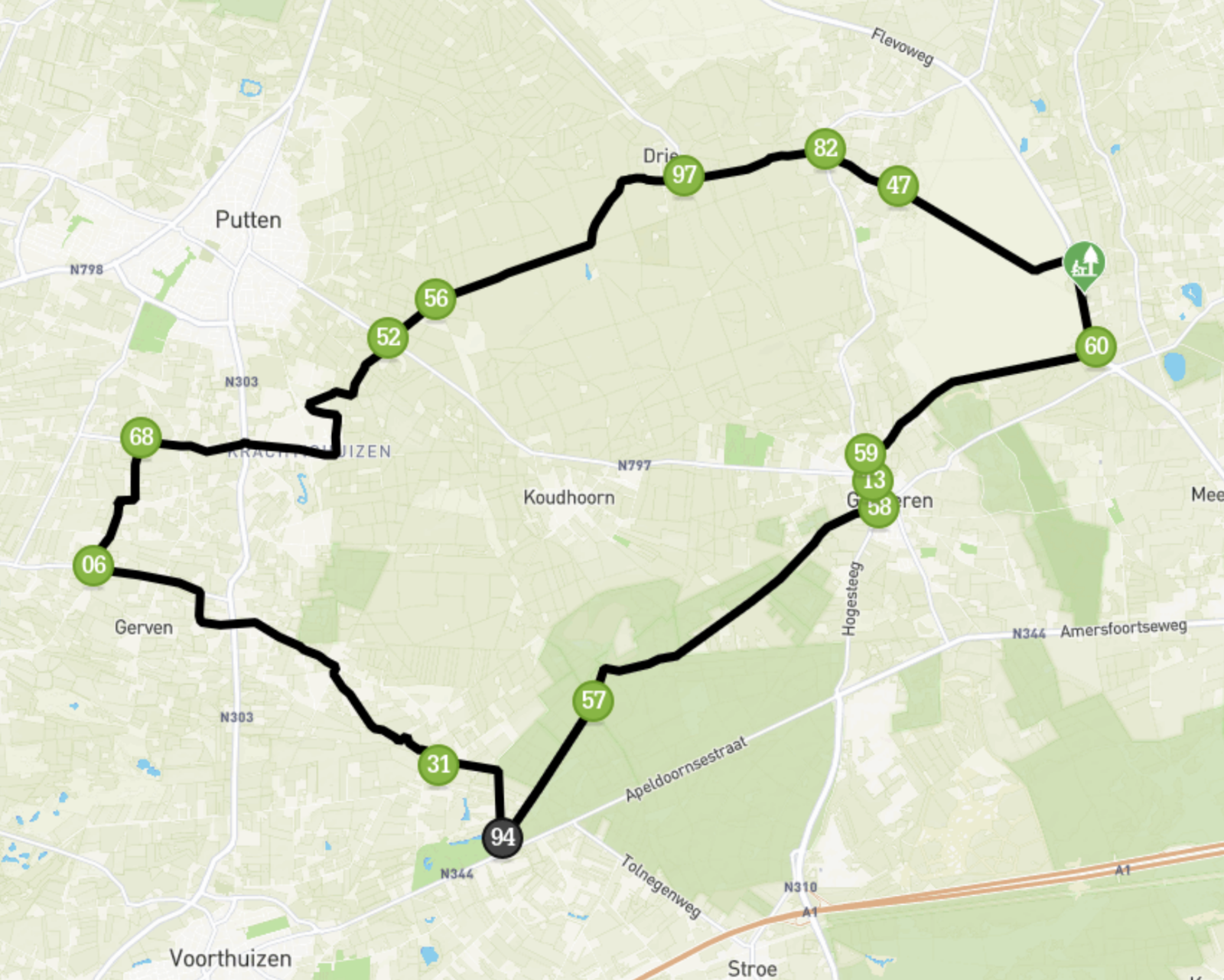 Fietsroute over de Veluwe | 32 Kilometer