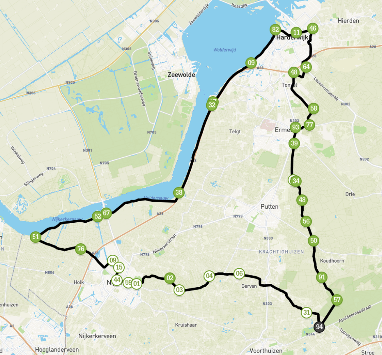 Fietsroute over de Veluwe | 65 Kilometer