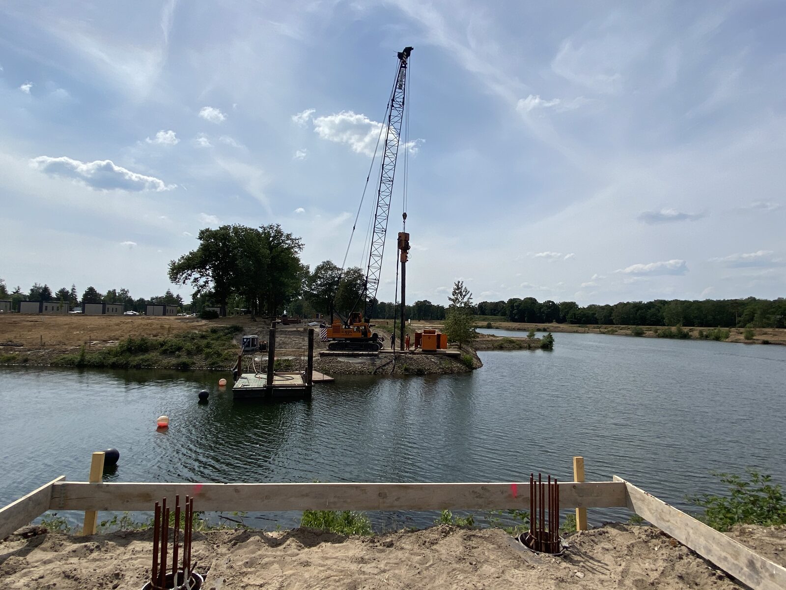 Fußgängerbrücke im Ferienpark Marina Resort Leukermeer 