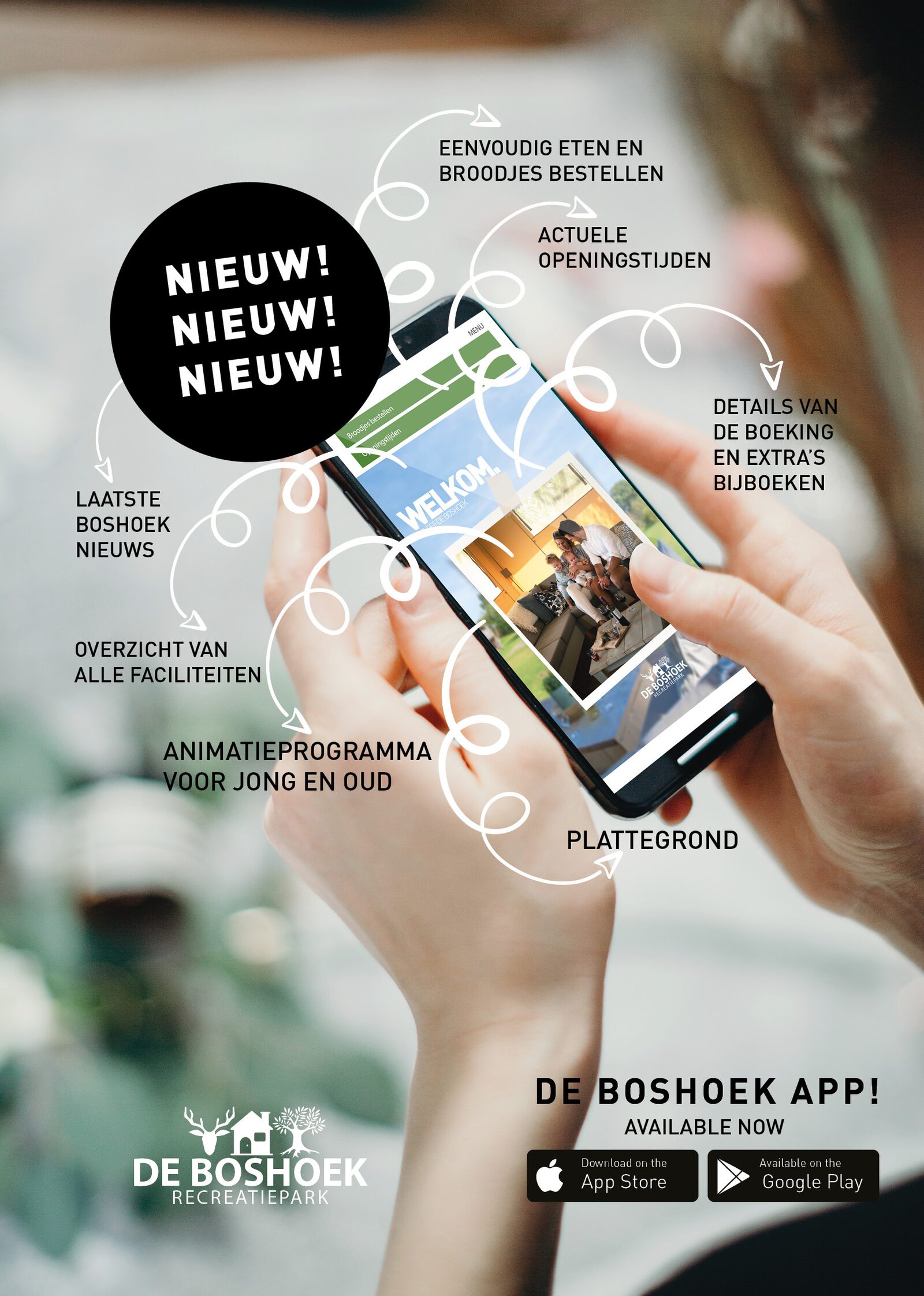 Laden Sie die Boshoek-App herunter!