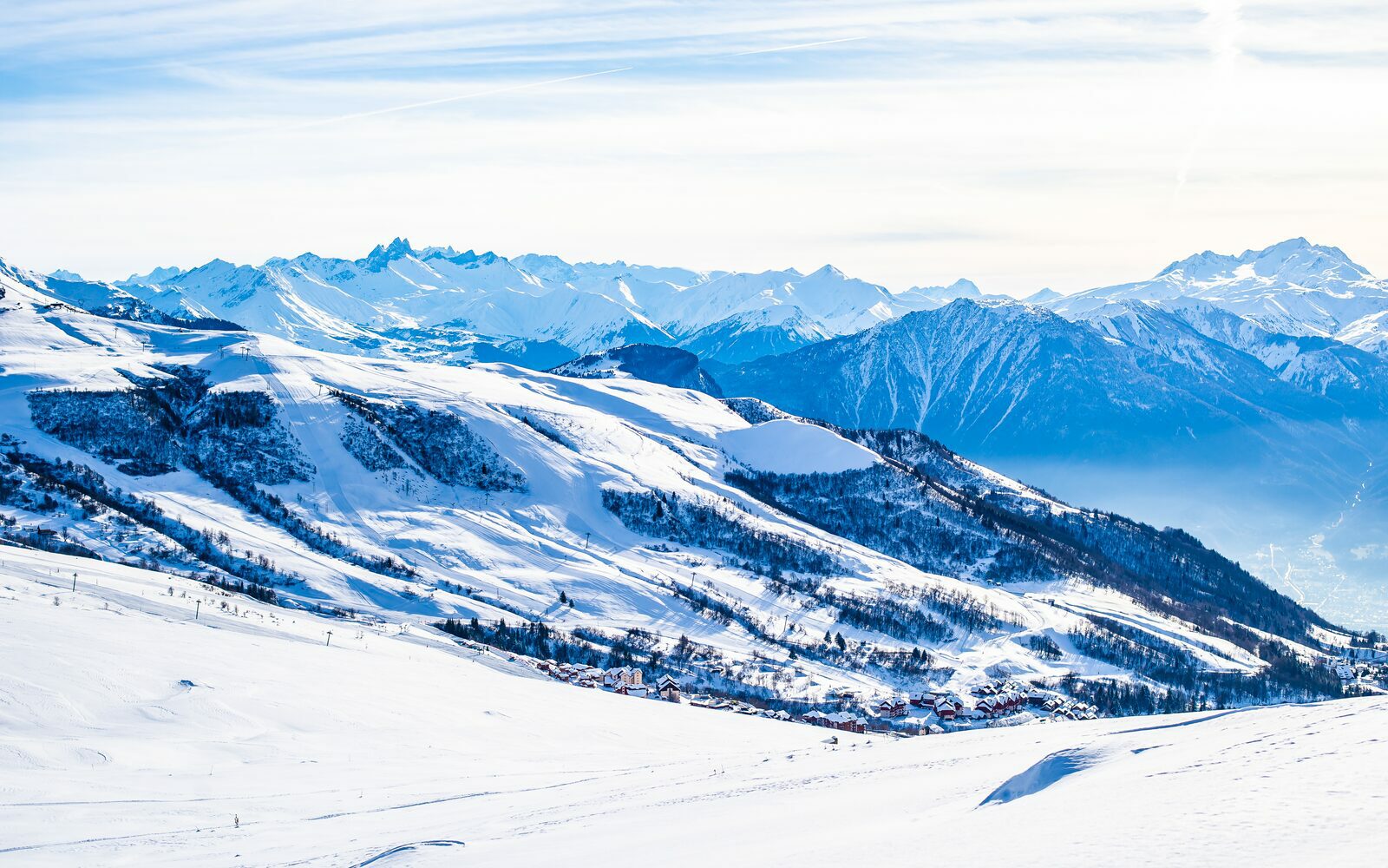 Winter sports France including ski pass