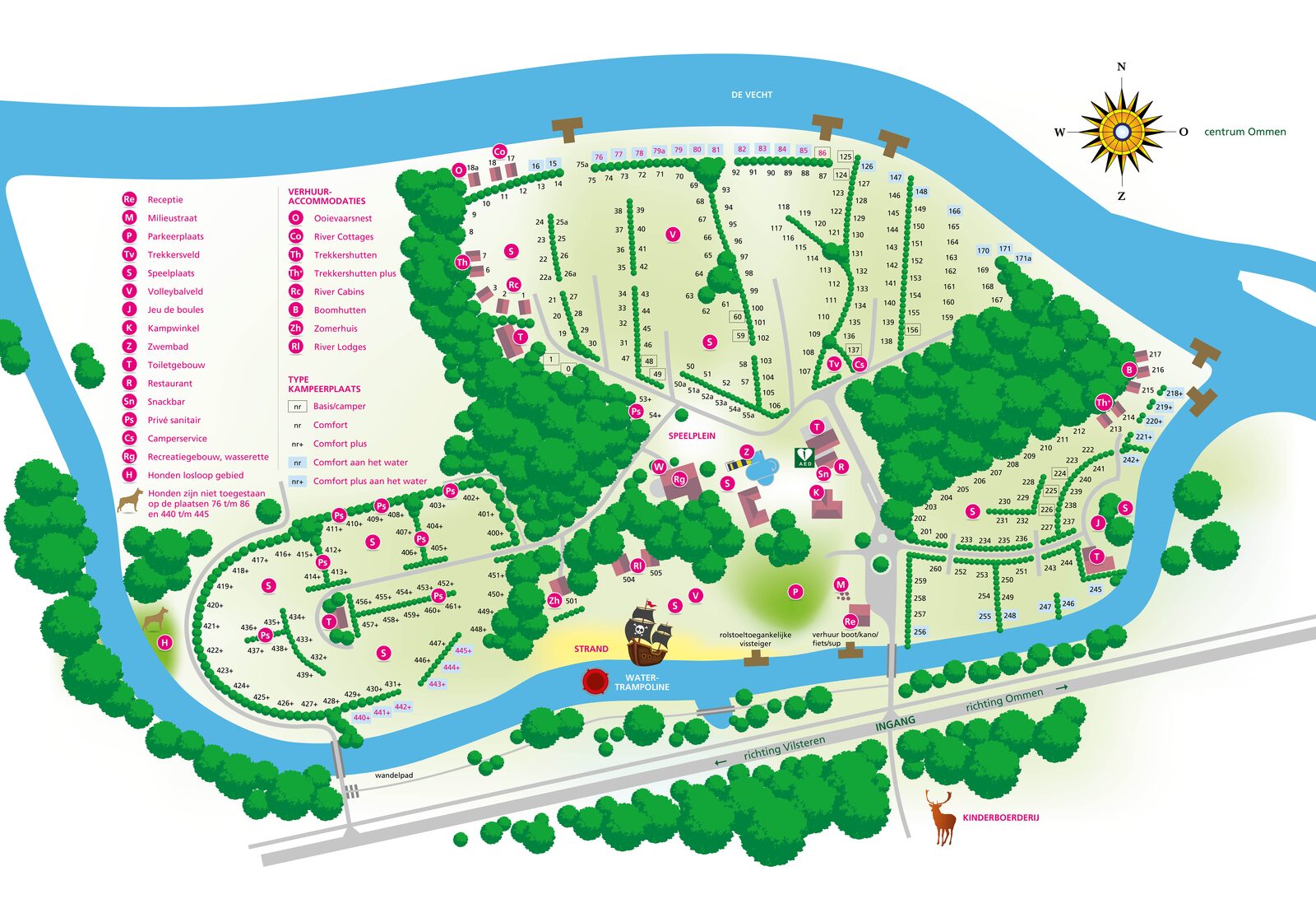 Campsite de Koeksebelt Ommen Map 2018